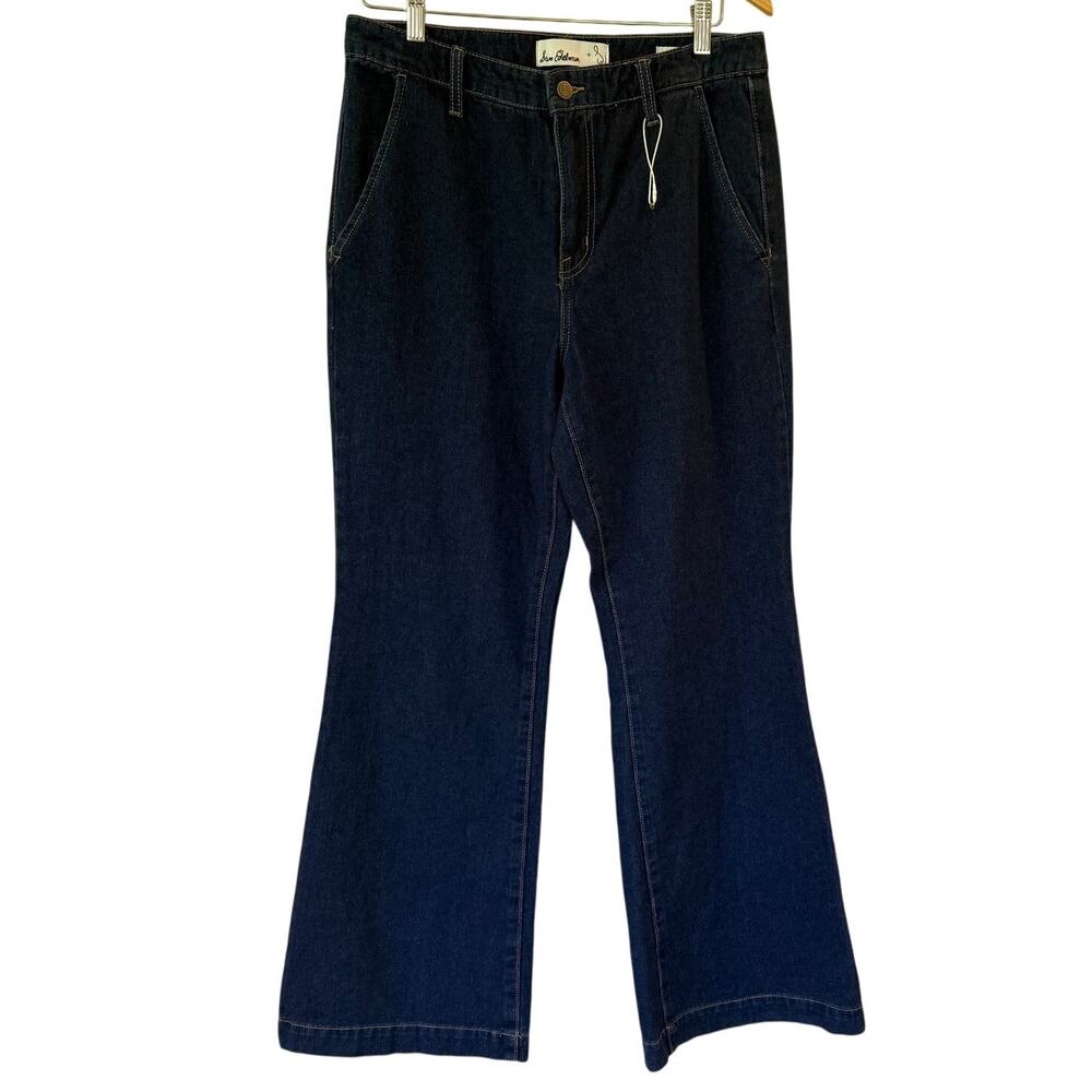 NWOT Sam Edelman Bay Flare Trouser Jeans SZ 30 DK Wash Classic Casual